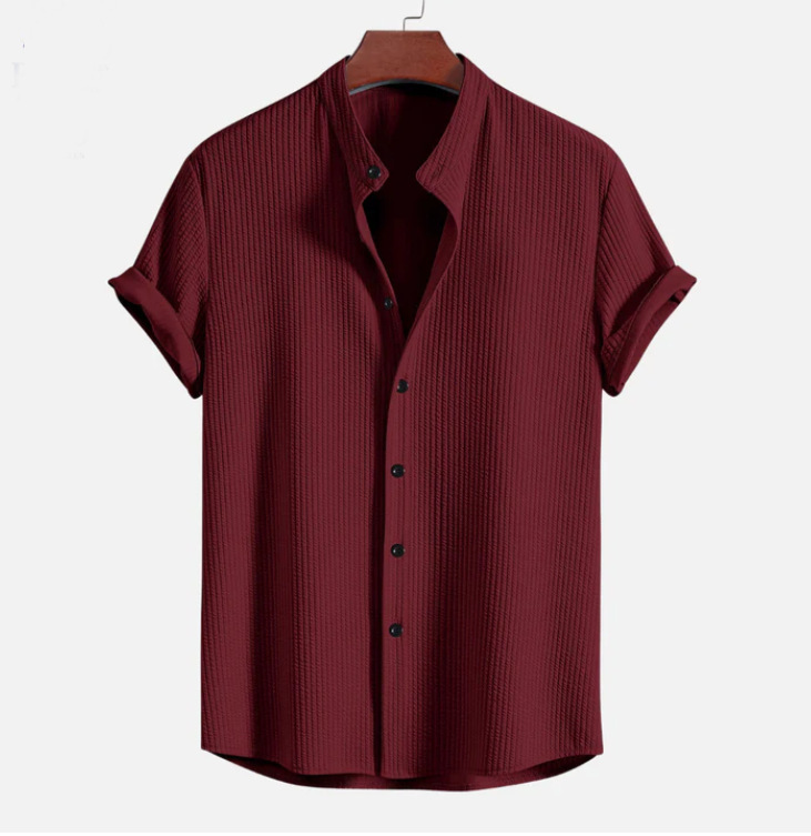 Shirts | Button Through Solid Shirt  – Guys Clothing Guys