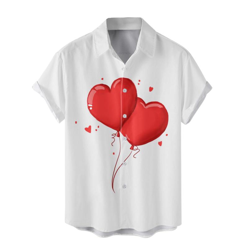 Shirts | Street Life Heart Button Up Shirt, School  – Guys Clothing Guys