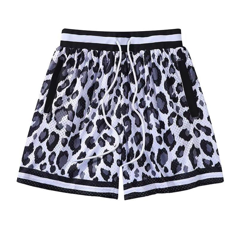 Shorts | Leopard Print Drawstring Summer Casual Shorts  – Guys Clothing Guys