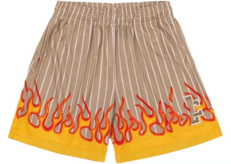 Shorts | Street Life Striped & Fire Print Drawstring Waist Shorts  – Guys Clothing Guys