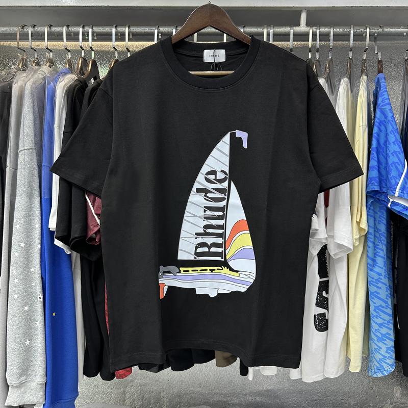 Tees & Tanks | Street Life Landscape Printed Short Sleeve T-Shirt, Suitable For Daily Wear In Spring And Summer  – Guys Clothing Guys